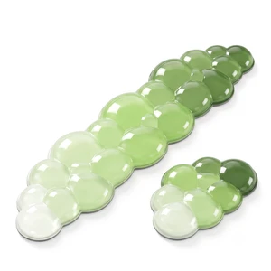 Green Cloud Gel Keyboard Wrist Rest Set, Ergonomic Non-Slip Mouse Pad | Perfect for work, study, and creative tasks, this cooling gel wrist support adds comfort to home office setups Green Cloud Gel Keyboard Wrist Rest Set, Ergonomic Non-Slip Mouse Pad | Perfect for work, study, and creative tasks, this cooling gel wrist support adds comfort to home office setups