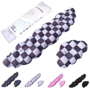 LJYZMD Cloud Wrist Rest Set for Keyboard & Mouse. Silky Fabric Surface | Memory Foam Arm Rest with Ergonomic Support Fits Full Keyboards and Reduces Typing Fatigue for Office, Gaming and Home Use LJYZMD Cloud Wrist Rest Set for Keyboard & Mouse. Silky Fabric Surface | Memory Foam Arm Rest with Ergonomic Support Fits Full Keyboards and Reduces Typing Fatigue for Office, Gaming and Home Use