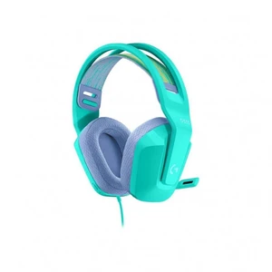 Logitech G335 Wired Gaming Headset, with Flip to Mute Microphone, 3.5mm Audio Jack, Memory Foam Earpads, Lightweight - Mint Logitech G335 Wired Gaming Headset, with Flip to Mute Microphone, 3.5mm Audio Jack, Memory Foam Earpads, Lightweight - Mint