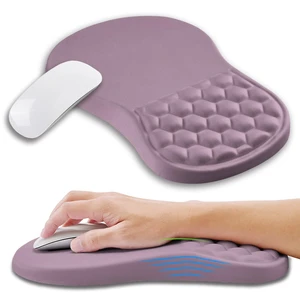 Kuosgm Ergonomic Mouse Pad Wrist Support with Memory Foam Massage Bulge, Carpal Tunnel Pain Relief Mousepad Wrist Rest for Mouse(12x8 inch, Purple) Kuosgm Ergonomic Mouse Pad Wrist Support with Memory Foam Massage Bulge, Carpal Tunnel Pain Relief Mousepad Wrist Rest for Mouse(12x8 inch, Purple)