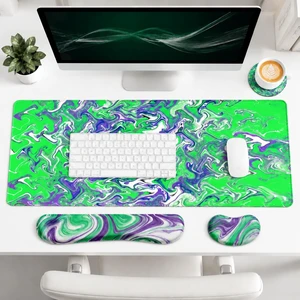 AWANKOU 4 in1 Desk Mat Set, 31.5"×11.8" XXL Gaming Computer Mat &Mouse Pad Wrist Support & Keyboard Wrist Rest & Cup Coaster, Ergonomic Non-Slip Computer Mat for Office, Home for Women, Men, Student AWANKOU 4 in1 Desk Mat Set, 31.5"×11.8" XXL Gaming Computer Mat &Mouse Pad Wrist Support & Keyboard Wrist Rest & Cup Coaster, Ergonomic Non-Slip Computer Mat for Office, Home for Women, Men, Student