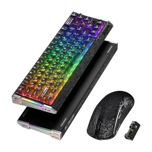 ATTACK SHARK R68 HE & R11 Ultra Combo 60% Magnetic Switch Keyboard, 0.005mm Rapid Trigger, 8000Hz + 49g Carbon Fiber Tri-Mode Mouse, PAW3950MAX, 42000 DPI, Ink/Black Ink + Tape ATTACK SHARK R68 HE & R11 Ultra Combo 60% Magnetic Switch Keyboard, 0.005mm Rapid Trigger, 8000Hz + 49g Carbon Fiber Tri-Mode Mouse, PAW3950MAX, 42000 DPI, Ink/Black Ink + Tape