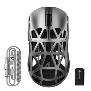 ATTACK SHARK R2PRO 45g Superlight Magnesium Alloy Mouse, Grey | PixArt PAW3950 Sensor, 42K DPI, 8000Hz Wireless Polling Rate, 2.4G/BT/Wired, Coiled Cable, Programmable Buttons for PC/Mac ATTACK SHARK R2PRO 45g Superlight Magnesium Alloy Mouse, Grey | PixArt PAW3950 Sensor, 42K DPI, 8000Hz Wireless Polling Rate, 2.4G/BT/Wired, Coiled Cable, Programmable Buttons for PC/Mac