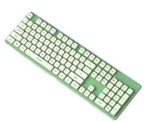 Backlit Wireless Keyboard and Mouse Combo - Double-Shot Keycaps, Metal Panel, Long-Lasting Rechargeable, Full Size 2.4G Keyboard Mouse Set for Windows Mac PC Laptop (Warm Green Light) Backlit Wireless Keyboard and Mouse Combo - Double-Shot Keycaps, Metal Panel, Long-Lasting Rechargeable, Full Size 2.4G Keyboard Mouse Set for Windows Mac PC Laptop (Warm Green Light)