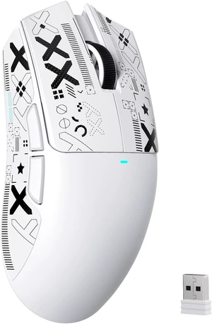 ATTACK SHARK X11 SE Tri Mode Lightweight Wireless Gaming Mouse - White+Tape | 22000 DPI, Wired/BT/2.4Ghz, PAW3311 Optical Sensor, 59g, 1000Hz Polling, 300mAh Battery for FPS Gamer PC/WIN ATTACK SHARK X11 SE Tri Mode Lightweight Wireless Gaming Mouse - White+Tape | 22000 DPI, Wired/BT/2.4Ghz, PAW3311 Optical Sensor, 59g, 1000Hz Polling, 300mAh Battery for FPS Gamer PC/WIN
