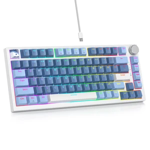 Guffercty kred 75% Percent Blue Keyboard Gasket Mount with Knob, Hot-swappable RGB Wired Mechanical Gaming Keyboard Programmable for Mac/Win (82 Sea Fog Blue) Guffercty kred 75% Percent Blue Keyboard Gasket Mount with Knob, Hot-swappable RGB Wired Mechanical Gaming Keyboard Programmable for Mac/Win (82 Sea Fog Blue)