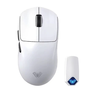 AULA SC800 Wireless Gaming Mouse, White Gaming Mice & 26000 DPI, 37g | Ultra-Lightweight Mouse, PAW3395 Sensor, 8KHz Polling Rate, Programmable Buttons, BT5.0/2.4G/USB-C Rechargeable Mouse Gamer AULA SC800 Wireless Gaming Mouse, White Gaming Mice & 26000 DPI, 37g | Ultra-Lightweight Mouse, PAW3395 Sensor, 8KHz Polling Rate, Programmable Buttons, BT5.0/2.4G/USB-C Rechargeable Mouse Gamer