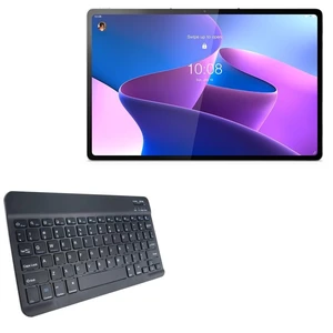 BoxWave Keyboard Compatible with Lenovo Tab P12 Pro - SlimKeys Bluetooth Keyboard, Portable Thin with Chiclet-Style Keys - Jet Black BoxWave Keyboard Compatible with Lenovo Tab P12 Pro - SlimKeys Bluetooth Keyboard, Portable Thin with Chiclet-Style Keys - Jet Black