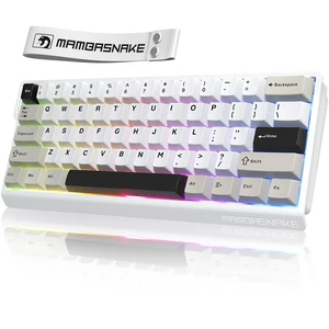 SHARK MAMBASNAKE X60HE Wireless 8K Mechanical RT Keyboard-Star White | Tri Mode-2.4Ghz/BT/Wired,Hall Effect Magnetic Switch,RGB Backlight,0.01mm Accuracy,4000 mAh battery,Web Driver for PC Win Mac SHARK MAMBASNAKE X60HE Wireless 8K Mechanical RT Keyboard-Star White | Tri Mode-2.4Ghz/BT/Wired,Hall Effect Magnetic Switch,RGB Backlight,0.01mm Accuracy,4000 mAh battery,Web Driver for PC Win Mac