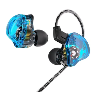 YINYOO CCZ Melody in Ear Monitors Earphones Headphones Wired Earbuds Without Microphone IEM HiFi Bass with 1DD 1BA, Ear fins, 4N OFC Cable for Musicians, Singer, on Stage, Studio (Blue, Without mic) YINYOO CCZ Melody in Ear Monitors Earphones Headphones Wired Earbuds Without Microphone IEM HiFi Bass with 1DD 1BA, Ear fins, 4N OFC Cable for Musicians, Singer, on Stage, Studio (Blue, Without mic)
