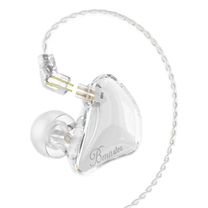 BASN Bmaster 1BA+2DD Hybrid Driver 2Pin in Ear Monitors (White) | hybrid sound isolation earbuds, for live stage music performance musician audio engineer studio use BASN Bmaster 1BA+2DD Hybrid Driver 2Pin in Ear Monitors (White) | hybrid sound isolation earbuds, for live stage music performance musician audio engineer studio use