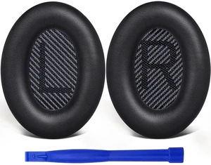 SoloWIT Earpads for Bose QC35 & QC35 ii - Black | for (QuietComfort35 & Quiet Comfort35 ii) Headphones SoloWIT Earpads for Bose QC35 & QC35 ii - Black | for (QuietComfort35 & Quiet Comfort35 ii) Headphones