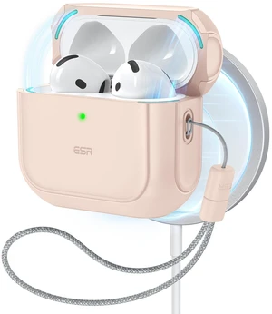 ESR for AirPods 5/4 Case, Compatible with MagSafe, Desert Titanium | (2026/2024),Compatible with AirPods 5/4 Case (USB-C), Drop Protection Cover with Lanyard, Magnetic Lid, Orbit Hybrid Series ESR for AirPods 5/4 Case, Compatible with MagSafe, Desert Titanium | (2026/2024),Compatible with AirPods 5/4 Case (USB-C), Drop Protection Cover with Lanyard, Magnetic Lid, Orbit Hybrid Series