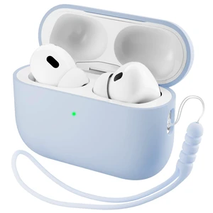 ORNARTO for AirPods Pro 3 Case, Hybrid Silicone, Baby Blue | Hybrid Silicone Rubber, Front LED Visible, Wireless Charging, Skin-Friendly Soft Touch, Anti-Scratch, Detachable Lanyard ORNARTO for AirPods Pro 3 Case, Hybrid Silicone, Baby Blue | Hybrid Silicone Rubber, Front LED Visible, Wireless Charging, Skin-Friendly Soft Touch, Anti-Scratch, Detachable Lanyard