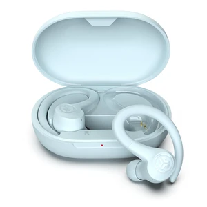 JLab Go Air Sport True Wireless Earbuds, Light Blue, Featuring C3 Clear Calling, Secure Earhook Sport Design, 32+ Hour Bluetooth Playtime, and 3 EQ Sound Settings JLab Go Air Sport True Wireless Earbuds, Light Blue, Featuring C3 Clear Calling, Secure Earhook Sport Design, 32+ Hour Bluetooth Playtime, and 3 EQ Sound Settings