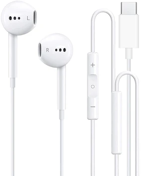 USB C Headphones Wired for iPhone 17/16, Type C Earphones with Microphone & Remote Noise Cancelling Earbuds for iPhone 16/15 Pro Max, iPad, Galaxy S23/S22/S21/S20, Pixel 7/6/5/4 USB C Headphones Wired for iPhone 17/16, Type C Earphones with Microphone & Remote Noise Cancelling Earbuds for iPhone 16/15 Pro Max, iPad, Galaxy S23/S22/S21/S20, Pixel 7/6/5/4