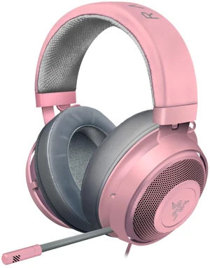 Razer Kraken Gaming Headset: Lightweight Aluminum Frame, Retractable Noise Isolating Microphone, For PC, PS4, PS5, Switch, Xbox One, Xbox Series X & S, Mobile, 3.5 mm Audio Jack - Quartz Pink Razer Kraken Gaming Headset: Lightweight Aluminum Frame, Retractable Noise Isolating Microphone, For PC, PS4, PS5, Switch, Xbox One, Xbox Series X & S, Mobile, 3.5 mm Audio Jack - Quartz Pink