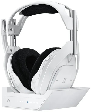 Logitech G Astro A50 X Multi-Platform Wireless Gaming Headset - White | For PS5, Xbox, PC, Switch - PLAYSYNC Video & Audio Switcher, HDMI 2.1 4K 120Hz VRR, 24bit/48kHz, <24hr Battery, 2.4GHz & BT Logitech G Astro A50 X Multi-Platform Wireless Gaming Headset - White | For PS5, Xbox, PC, Switch - PLAYSYNC Video & Audio Switcher, HDMI 2.1 4K 120Hz VRR, 24bit/48kHz, <24hr Battery, 2.4GHz & BT