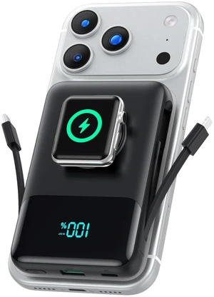 Magnetic Portable Charger for iPhone, 10800mAh Power Bank Built-in Cables |Dual-sided Magnetic, 6 Outputs, 25W USB C Fast Charging, Travel Essentials, MagSafe Battery Pack for iPhone 12-18,Apple Watch Magnetic Portable Charger for iPhone, 10800mAh Power Bank Built-in Cables |Dual-sided Magnetic, 6 Outputs, 25W USB C Fast Charging, Travel Essentials, MagSafe Battery Pack for iPhone 12-18,Apple Watch