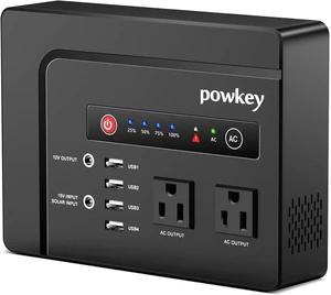 powkey 200W Portable Power Bank with AC Outlet 120V, 146Wh Power Station | Rechargeable Backup Lithium Battery Powered, Pure Sine Wave AC Outlet for Outdoor RV Trip Travel Home Office Emergency powkey 200W Portable Power Bank with AC Outlet 120V, 146Wh Power Station | Rechargeable Backup Lithium Battery Powered, Pure Sine Wave AC Outlet for Outdoor RV Trip Travel Home Office Emergency
