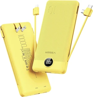 VEGER Portable Charger for iPhone, Power Bank Built in Cables and Wall Plug | 10000mAh,Slim&Compact,5 Outputs,LED Display,Battery Pack for iPhone,Samsung,Travel Essentials for Camping Cruise Business VEGER Portable Charger for iPhone, Power Bank Built in Cables and Wall Plug | 10000mAh,Slim&Compact,5 Outputs,LED Display,Battery Pack for iPhone,Samsung,Travel Essentials for Camping Cruise Business