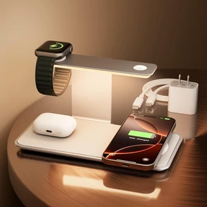 Friendeer 3 in 1 Wireless Charging Station with 3-Level Night Light, Charging Stand for iPhone Duo/18/17/16/15/14/13, Apple Watch & AirPods, Leather-Look Bedside Charger with Adapter & Type-C Cable Friendeer 3 in 1 Wireless Charging Station with 3-Level Night Light, Charging Stand for iPhone Duo/18/17/16/15/14/13, Apple Watch & AirPods, Leather-Look Bedside Charger with Adapter & Type-C Cable