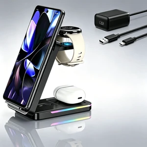 Wireless Charger for Pixel Watch 3/2, 3 in 1 Charging Station for Google | Foldable Charger Stand for Google 10 Pro/10/9 Pro Fold/9 Pro/9/8/Pixel Buds Pro 2, (Not for Pixel Watch 4/1, With Adapter) Wireless Charger for Pixel Watch 3/2, 3 in 1 Charging Station for Google | Foldable Charger Stand for Google 10 Pro/10/9 Pro Fold/9 Pro/9/8/Pixel Buds Pro 2, (Not for Pixel Watch 4/1, With Adapter)