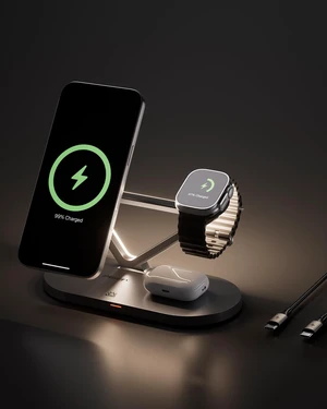 PISEN Mag-Safe Wireless Charger Stand - 3-in-1 Wireless Charging Station, Qi2 Certified 15W Mag-Safe Wireless Charger Stand with Night Light for iPhone 17/16/15/14/13/12 Series, Apple Watch, AirPods PISEN Mag-Safe Wireless Charger Stand - 3-in-1 Wireless Charging Station, Qi2 Certified 15W Mag-Safe Wireless Charger Stand with Night Light for iPhone 17/16/15/14/13/12 Series, Apple Watch, AirPods