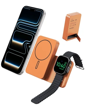 10000mAh Qi2.2 25W 3 in 1 Wireless Charger, CCC Certified Power Bank | Foldable Magnetic Portable Charger, Aluminum Alloy Travel Battery Pack for iPhone 18-12 Series, 5W for Apple Wtach & Airpods 10000mAh Qi2.2 25W 3 in 1 Wireless Charger, CCC Certified Power Bank | Foldable Magnetic Portable Charger, Aluminum Alloy Travel Battery Pack for iPhone 18-12 Series, 5W for Apple Wtach & Airpods