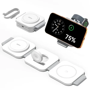 25W 3 in 1 Charging Station for Apple,Foldable Magnetic Wireless Charger | Travel Charging Pad for Multiple Devices iPhone 17 16 15 14 13 12 Pro Max Plus Apple Watch Series & AirPods 4/3/2/Pro 25W 3 in 1 Charging Station for Apple,Foldable Magnetic Wireless Charger | Travel Charging Pad for Multiple Devices iPhone 17 16 15 14 13 12 Pro Max Plus Apple Watch Series & AirPods 4/3/2/Pro