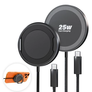 2Pack Magnetic Wireless iPhone Charger Fast Phone Charger with Kickstand, 6FT 25W Fast Phone Charging Pad Wireless Magnetic Charge for iPhone 17/17Air/16 Pro Max/16 Plus/15 Pro Max Black 2Pack Magnetic Wireless iPhone Charger Fast Phone Charger with Kickstand, 6FT 25W Fast Phone Charging Pad Wireless Magnetic Charge for iPhone 17/17Air/16 Pro Max/16 Plus/15 Pro Max Black