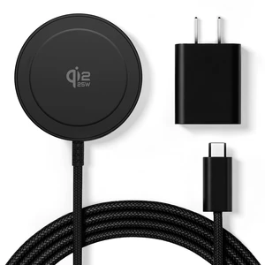 Magnetic 25W Wireless Charger, 5FT Qi2 Fast Charging Pad for MagSafe | Compatible with iPhone 18/17/16/15/14/13/12/Pro/Pro Max/Air/Duo Series & AirPods 5/4/3/2/Pro & More (with 30W Adapter) Magnetic 25W Wireless Charger, 5FT Qi2 Fast Charging Pad for MagSafe | Compatible with iPhone 18/17/16/15/14/13/12/Pro/Pro Max/Air/Duo Series & AirPods 5/4/3/2/Pro & More (with 30W Adapter)