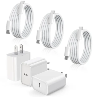 iPhone Charger Fast Charging, Fast iPad Charger 3 Pack 20W USB C Wall Block 3.3FT Type C to C Charging Cable for iPhone 17/17 Pro/17 Pro Max/Air/16/16e/16 Pro/16 Pro Max/15 Pro, iPad Pro/Mini, Airpods iPhone Charger Fast Charging, Fast iPad Charger 3 Pack 20W USB C Wall Block 3.3FT Type C to C Charging Cable for iPhone 17/17 Pro/17 Pro Max/Air/16/16e/16 Pro/16 Pro Max/15 Pro, iPad Pro/Mini, Airpods