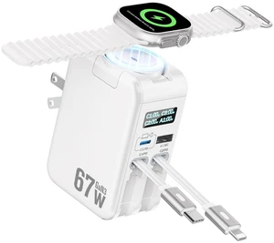 67W Retractable Phone Charger Wall Plug for Apple Watch iPhone 17 16 15 14 Smart Display,Foldable Plug,Built-in Cables,5 in 1 Retractable USB C Wall Charger Fast Charging for Galaxy 25 24,Pixel,iWatch 67W Retractable Phone Charger Wall Plug for Apple Watch iPhone 17 16 15 14 Smart Display,Foldable Plug,Built-in Cables,5 in 1 Retractable USB C Wall Charger Fast Charging for Galaxy 25 24,Pixel,iWatch