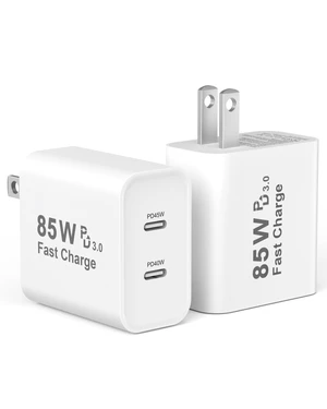 USB C Charging Blocks, 85W Dual USBC Wall Charger Fast Charging Plug Cube | 85W Dual USB C Fast Charger Block Type C Phone Charging Brick for iPhone Duo/18 Pro/18 Pro Max/17 16 15 14 13 Pro Max, iPad USB C Charging Blocks, 85W Dual USBC Wall Charger Fast Charging Plug Cube | 85W Dual USB C Fast Charger Block Type C Phone Charging Brick for iPhone Duo/18 Pro/18 Pro Max/17 16 15 14 13 Pro Max, iPad