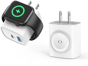 TOPADRE 20W Charger for Apple Watch, 3-in-1 Charger Block, 2 Pack, White | Magnetic Wall Charger Travel Essentials for Apple Watch Series 11/10/9/8/7/6, for iWatch Ultra/SE, for iPhone/ AirPods TOPADRE 20W Charger for Apple Watch, 3-in-1 Charger Block, 2 Pack, White | Magnetic Wall Charger Travel Essentials for Apple Watch Series 11/10/9/8/7/6, for iWatch Ultra/SE, for iPhone/ AirPods