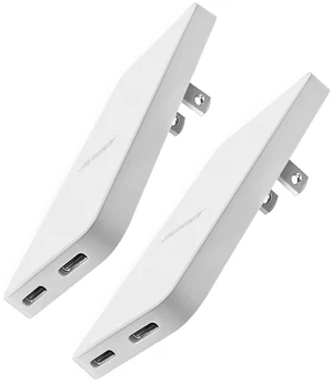 Galvanox Flat USB-C Wall Chargers (2 Pack) Ultra Thin Type-C Dual Port Outlet Plug (20W Fast-Charging) Compatible with All iPhone and Samsung Galaxy Phone Models, Folding Prongs (2 Count) Galvanox Flat USB-C Wall Chargers (2 Pack) Ultra Thin Type-C Dual Port Outlet Plug (20W Fast-Charging) Compatible with All iPhone and Samsung Galaxy Phone Models, Folding Prongs (2 Count)