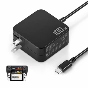 100W USB-C Charger for Steam Deck/Steam Deck OLED, ROG Xbox Ally X/Ally X | for Msi claw, Switch 2/OLED/Lite,GPD Win, Ayaneo, Onexplayer, Legion Go S Type C Power Cord 100W USB-C Charger for Steam Deck/Steam Deck OLED, ROG Xbox Ally X/Ally X | for Msi claw, Switch 2/OLED/Lite,GPD Win, Ayaneo, Onexplayer, Legion Go S Type C Power Cord