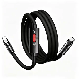 ipremium USB C Data Blocker Cable, 120W Fast Charge, LED Switch, 3.3FT | LED shows mode: red for Secure Charge and green for Data Mode. Supports up to 120W USB-C PD charging and 480Mbps data ipremium USB C Data Blocker Cable, 120W Fast Charge, LED Switch, 3.3FT | LED shows mode: red for Secure Charge and green for Data Mode. Supports up to 120W USB-C PD charging and 480Mbps data