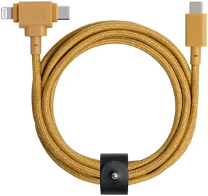 Native Union Belt Cable Duo 5ft Ultra-Strong Braided Universal Charging Cable Made with Recycled Materials 2-in-1 Multi-Device MFi Certified Connectors for Lightning & Type-C Devices (Kraft) Native Union Belt Cable Duo 5ft Ultra-Strong Braided Universal Charging Cable Made with Recycled Materials 2-in-1 Multi-Device MFi Certified Connectors for Lightning & Type-C Devices (Kraft)