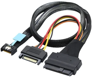 cablecc Mini Cool Edge IO MCIO 4X to U.2 SFF-8639 NVME PCIe PCI-Express Cable for Mainboard SSD cablecc Mini Cool Edge IO MCIO 4X to U.2 SFF-8639 NVME PCIe PCI-Express Cable for Mainboard SSD