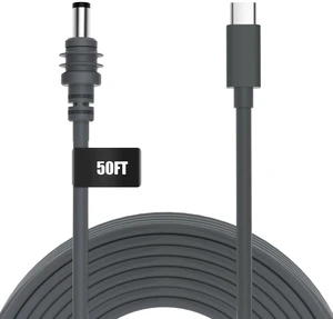 Starlink Mini USB C to DC Power Cable, 18AWG 5M/16.4FT Starlink Mini Cable | Made of 18AWG copper wire, providing stable power supply for your Starlink Mini. It is resistant to cold & heat, anti-aging Starlink Mini USB C to DC Power Cable, 18AWG 5M/16.4FT Starlink Mini Cable | Made of 18AWG copper wire, providing stable power supply for your Starlink Mini. It is resistant to cold & heat, anti-aging
