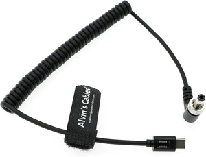 Alvin's Cables PD USB-C Type-C to Lock DC 12V Coiled Power Cable for Blackmagic Video Assist| Atomos Shogun| SmallHD| Feelworld Monitor Alvin's Cables PD USB-C Type-C to Lock DC 12V Coiled Power Cable for Blackmagic Video Assist| Atomos Shogun| SmallHD| Feelworld Monitor