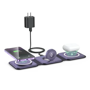 3 in 1 Wireless Charging Station for Apple,Foldable Magnetic Travel Charger Portable Charging Pad for Magsafe Multiple Devices iPhone 17/16/15/14/13/12 Pro/Max,Watch,AirPods Bedside Office Stand etc. 3 in 1 Wireless Charging Station for Apple,Foldable Magnetic Travel Charger Portable Charging Pad for Magsafe Multiple Devices iPhone 17/16/15/14/13/12 Pro/Max,Watch,AirPods Bedside Office Stand etc.
