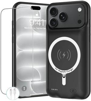 Battery Case for iPhone 18 Pro Max, 12000mAh Pack Rechargeable Charger Case Support Carplay Wireless Charging Compatible for iPhone 18 Pro Max (6.9 inch) External Battery Charging Cover (Black) Battery Case for iPhone 18 Pro Max, 12000mAh Pack Rechargeable Charger Case Support Carplay Wireless Charging Compatible for iPhone 18 Pro Max (6.9 inch) External Battery Charging Cover (Black)