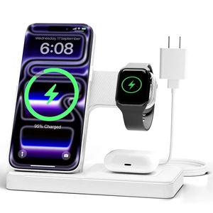 GETPALS Wireless Charger iPhone Charging Station for Apple Multiple Devices|3 in 1 Charger Stand for iPhone 18 Pro Max 17 17e 16 16e 15 14 13 12 & Watch Series 12-2 SE Ultra & Airpods 5 4 3 Pro, White GETPALS Wireless Charger iPhone Charging Station for Apple Multiple Devices|3 in 1 Charger Stand for iPhone 18 Pro Max 17 17e 16 16e 15 14 13 12 & Watch Series 12-2 SE Ultra & Airpods 5 4 3 Pro, White