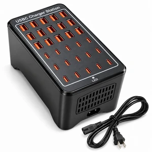 TiTiToo 30-Port USB Charging Station 150W, 15 USB-C and 15 USB-A Ports, Smart Protection, Compatible with iPhone, iPad, Tablets, Phones, Ideal for Classroom, Office, Studio TiTiToo 30-Port USB Charging Station 150W, 15 USB-C and 15 USB-A Ports, Smart Protection, Compatible with iPhone, iPad, Tablets, Phones, Ideal for Classroom, Office, Studio