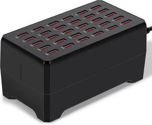 USB Charging Station,150W 30-Port Multi Smart Safety Fast Charger Station for Phone Tablet Watch Headphone PS, Compact Desktop Charger Home Office Travel USB Charging Station,150W 30-Port Multi Smart Safety Fast Charger Station for Phone Tablet Watch Headphone PS, Compact Desktop Charger Home Office Travel