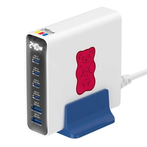 Haribo 240W GaN Charging Station, 6-Port USB-C & USB-A Charger, PD 3.1 (140W) & QC 5.0, Compatible with MacBook, iPhone, Galaxy, Pixel, iPad, Tablets Haribo 240W GaN Charging Station, 6-Port USB-C & USB-A Charger, PD 3.1 (140W) & QC 5.0, Compatible with MacBook, iPhone, Galaxy, Pixel, iPad, Tablets