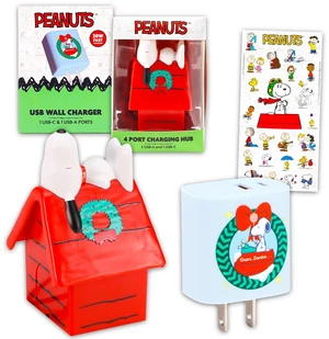 Peanuts Snoopy Charging Hub Station Bundle with Multi Port Wall Chargers | Peanuts USB Wall Charger, Snoopy 4-Port Charging Hub, Stickers | Decorative Peanuts Wall Charging Station Peanuts Snoopy Charging Hub Station Bundle with Multi Port Wall Chargers | Peanuts USB Wall Charger, Snoopy 4-Port Charging Hub, Stickers | Decorative Peanuts Wall Charging Station
